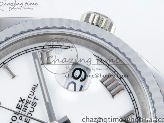 0524 Classic Datejust 36mm 126234 904L Steel HGF 1:1 Best Edition White Dial Roman Number Markers on SS Bracelet VR 1484